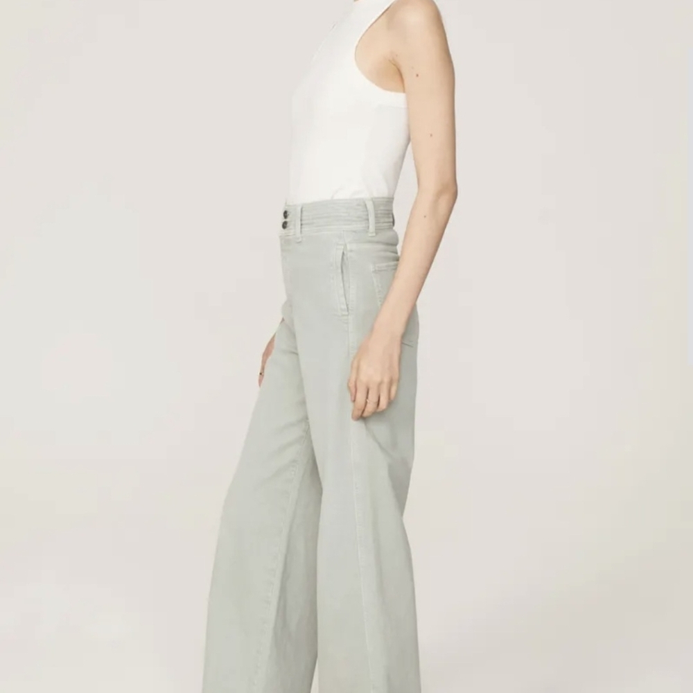 Joes Jeans THE ALLANA HIGH RISE WIDE LEG ANKLE Green Size 31